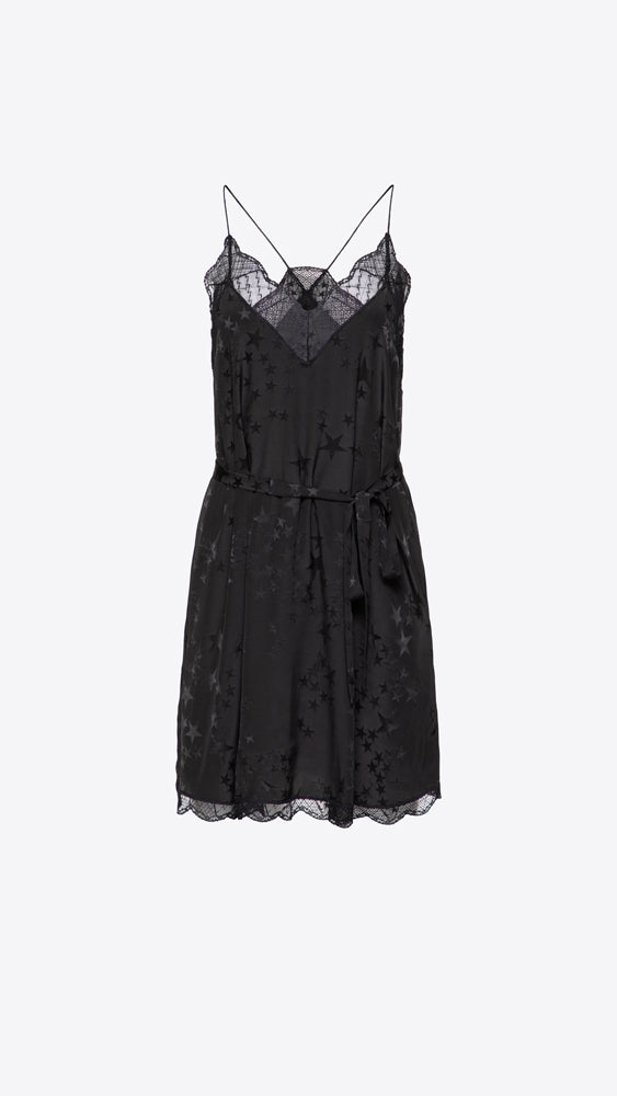 ZADIG & VOLTAIRE Ristyz Jac Stars Dress - Noir | Uniforme Los Angeles